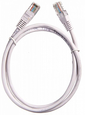 Патч-корд UTP4 cat 5e, TECHNOLINK 57105, 1 м, серый