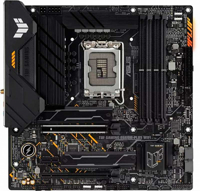 Материнская плата ASUS TUF Gaming B660M-Plus Wifi Intel B660, FCLGA1700, DDR5, HDMI, DisplayPort, 4*USB2.0, 8*USB3.2, GLAN, Wi-Fi, mATX
