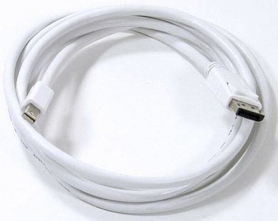Кабель DisplayPort, Mini DisplayPort (m) - DisplayPort (m), TELECOM TA681, 1.8 м, белый