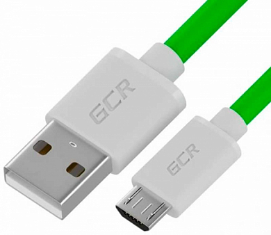 Кабель Micro USB Bm - USB Am, GREENCONNECT, 1 м, зеленый