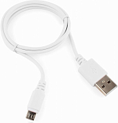 Кабель Micro USB Bm - USB Am, CABLEXPERT CC-mUSB2-AMBM, 1 м, белый