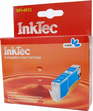 Струйный картридж INKTEC BPI-451C, голубой