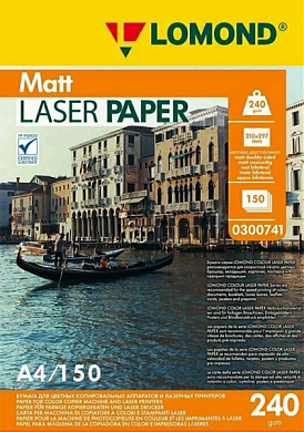 Бумага A4 LOMOND Color Laser Paper матовая, 240 г/м2, 150 л.
