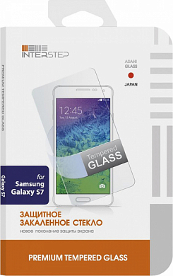 Защитное стекло INTERSTEP IS-TG SAMGS7FSG, для смартфона Samsung Galaxy S7