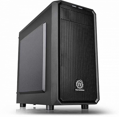 Корпус mATX THERMALTAKE Versa H15 (CA-1D4-00S1NN-00), без БП, черный