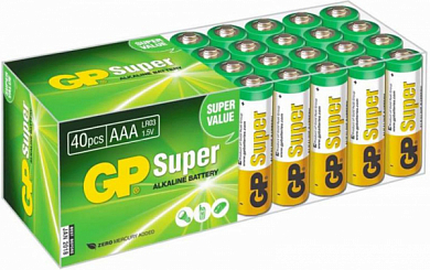 Батарейка AAA GP Super, 1.5V (40 шт)