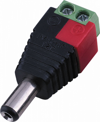 Штекер питания DC 5.5 x 2.1, PV-LINK PV-T2F, с клеммной колодкой