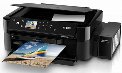МФУ EPSON L850, струйный, A4, черный (C11CE31402)