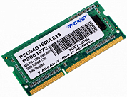 Модуль памяти SO-DDR3L 4Gb PC12800 1600MHz PATRIOT (PSD34G1600L81S), Retail