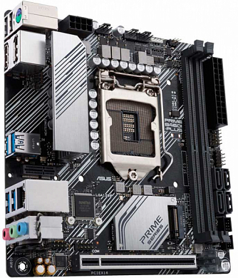 Материнская плата ASUS Prime B460I-PLUS Intel B460, FCLGA1200, DDR4, RAID, HDMI, DisplayPort, 4*USB3.2, 2*USB2.0, PS/2, GLAN, mITX