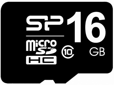 Карта памяти microSDHC SILICON POWER 16Gb, Class10 UHS-I (SP016GBSTHBU1V10)