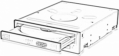 Внутренний привод DVD-RW SATA, 5.25" (Б/У)