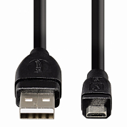 Кабель Micro USB Bm - USB Am, HAMA H-54588, 1.8 м, черный