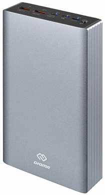 Внешний аккумулятор DIGMA CS-PBHTST-5200, 30000 мАч, серебристый