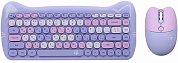 Беспроводная клавиатура + мышь DEXP Purple Kitten, USB, черная