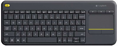 Беспроводная клавиатура LOGITECH Wireless K400 Plus, USB, черная