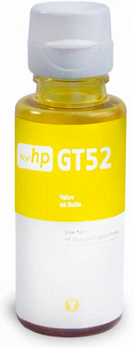Комплект чернил REVCOL GT52-Y для HP, водные, 140 мл, желтый