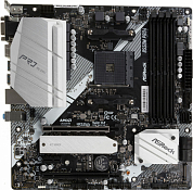 Материнская плата ASROCK B550M Pro4 AMD B550, AM4, DDR4, RAID, VGA, DisplayPort, HDMI, 6*USB2.0, 6*USB3.0, PS/2, GLAN, mATX