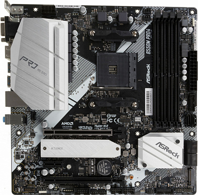 Материнская плата ASROCK B550M Pro4 AMD B550, AM4, DDR4, RAID, VGA, DisplayPort, HDMI, 6*USB2.0, 6*USB3.0, PS/2, GLAN, mATX