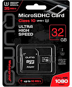 Карта памяти microSDHC QUMO 32 Гб, Class10 UHS-I U3 (QM32GMICSDHC10U3)