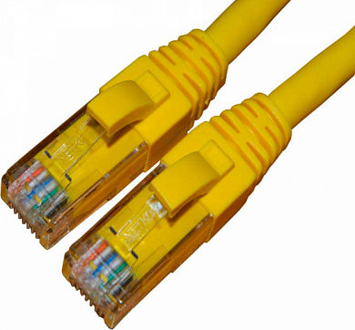 Патч-корд UTP4 cat 6a, NETKO 53897, 1 м, желтый