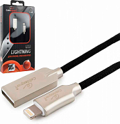 Кабель Apple Lightning - USB Am, CABLEXPERT Platinum CC-P-APUSB02, 1 м, черный