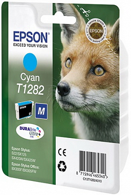 Струйный картридж EPSON T1282 C13T12824011, голубой