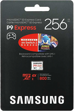Карта памяти microSDXC SAMSUNG P9 Express 256 Гб, Class30 UHS-I U3 A1 V30 (MB-MK512T/WW)