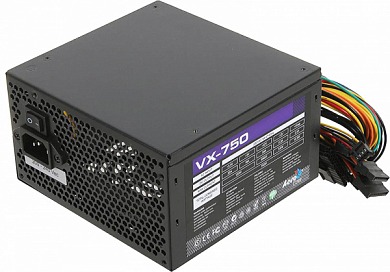 Блок питания AEROCOOL VX-750, 750 Вт