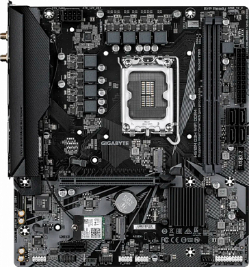 Материнская плата GIGABYTE H610M D3H WIFI DDR4 Intel H610, FCLGA1700, DDR4, HDMI, 4*USB3.2, 6*USB2.0, 2*PS/2, GLAN, Wi-Fi, Bluetooth, mATX