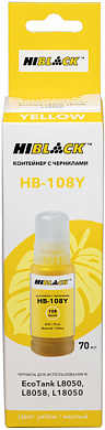 Чернила HI-BLACK HB-108Y для Epson, водные, 70 мл, желтый