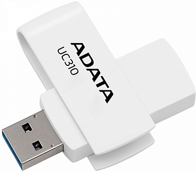 Флешка USB ADATA UC310 64 Гб, USB 3.2, белый