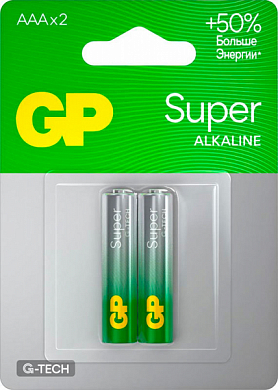 Батарейка AAA GP Super G-Tech, 1.5V (2 шт)