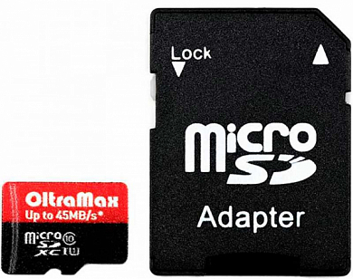 Карта памяти microSDXC OLTRAMAX 64Gb, Class10 UHS-I U1 A1 (OM064GCSDXC10UHS-1-ElU1)