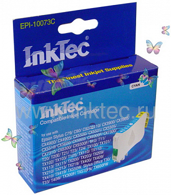 Струйный картридж INKTEC EPI-10073C, голубой