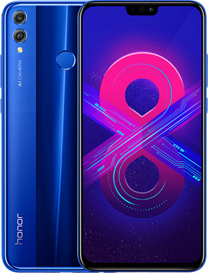 Смартфон HUAWEI Honor 8X 64Gb синий (51092USY)