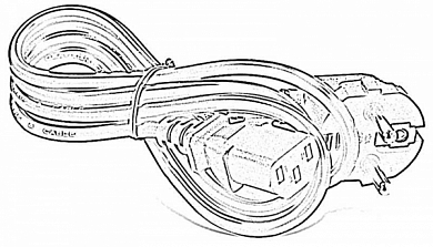 Кабель питания Евровилка F - Штекер C13, NME, 1.8 м (Б/У)