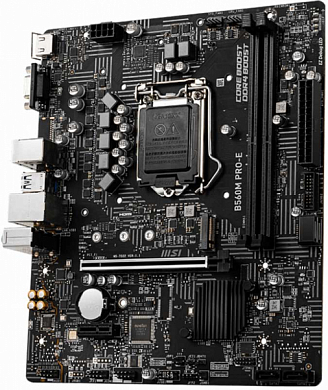 Материнская плата MSI B560M PRO-E Intel B560, FCLGA1200, DDR4, HDMI, VGA, 4*USB3.2, 6*USB2.0, PS/2, GLAN, mATX