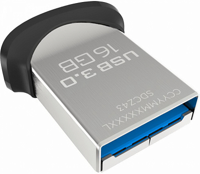 Флешка USB SANDISK Ultra Fit 16Gb, USB 3.0, черный