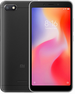 Смартфон XIAOMI Redmi 6A (M1804C3CG) 2Gb/16Gb черный (X19840)