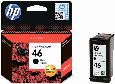 Струйный картридж HP 46 CZ637AE, черный