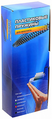 Пружины пластиковые OFFICE KIT BP2001, 6мм, белые (100шт)
