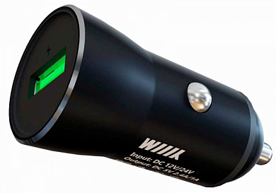 Автомобильное зарядное устройство WIIIX UCC-1-7, USB A, черное