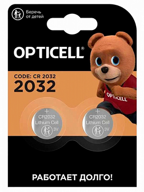 Батарейка CR2032 OPTICELL, 3V (2 шт)