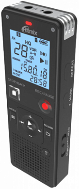 Цифровой диктофон RITMIX RR-820, черный