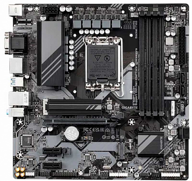 Материнская плата GIGABYTE B760M DS3H Intel B760, FCLGA1700, DDR5, VGA, HDMI, 2*DisplayPort, 6*USB2.0, 4*USB3.2, GLAN, mATX
