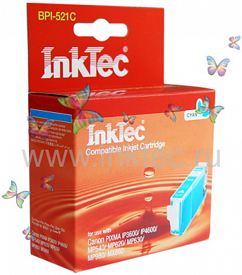 Струйный картридж INKTEC BPI-521C, голубой