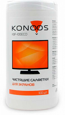 Влажные салфетки KONOOS KBF-100ECO, 100 шт