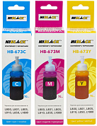 Комплект чернил HI-BLACK HB-673 для Epson, водные, 210 мл, 3 цвета