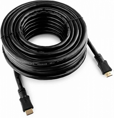 Кабель HDMI v2.0, HDMI (m) - HDMI (m), CABLEXPERT CCF2-HDMI4-20M, 20 м, черный